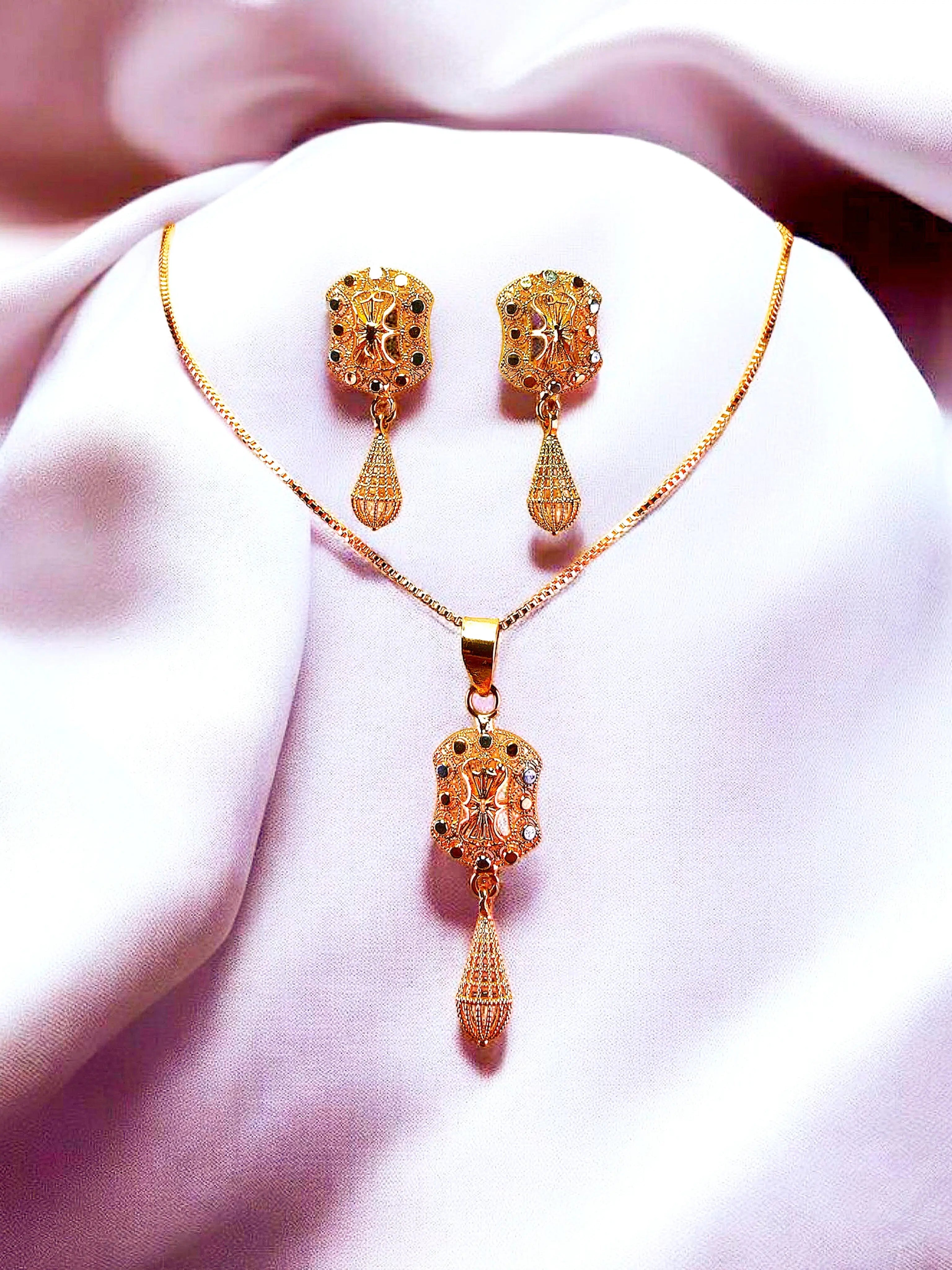 24K Gold plated Locket set Trendifymax